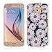SWEES Phone Case Compatible Samsung Galaxy S6 (2015 Released), Slim Thin Soft Silicone Gel TPU Case Special 3D Relief Printing Pattern Design Scratch Resistant Full Protective Back Cover, Daisies