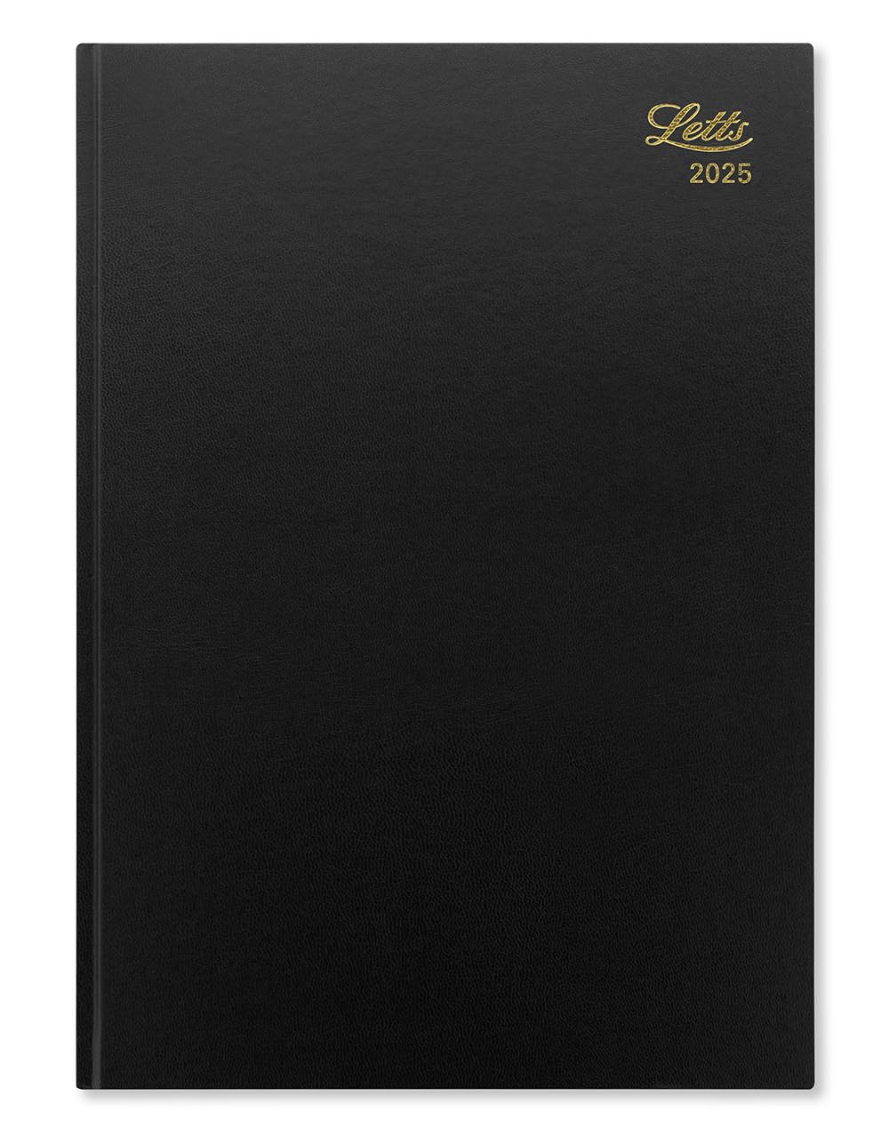 Letts of London Standard A4 week to view 2025 diary - black