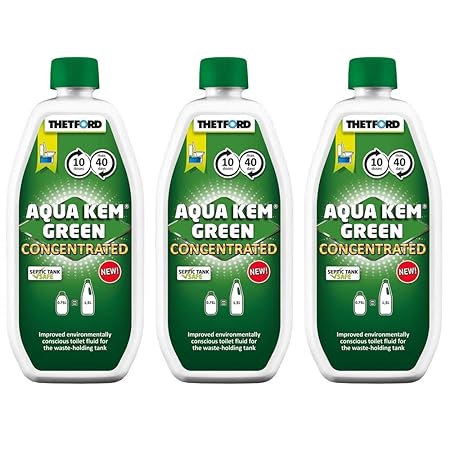 Thetford Set 3X Aqua KEM Green Concentrated Fäkalientankzusatz