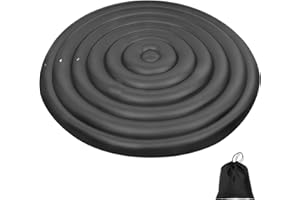PUZAU Inflatable Hot Tub Cover Round Replacement All Saluspa Intex Spa Covers Insert One Size Fits All Insulated Thermal Energy Saving Hot Tub Lid Round Replacement Used for Rain-Proof Snow-Proof spa Cover