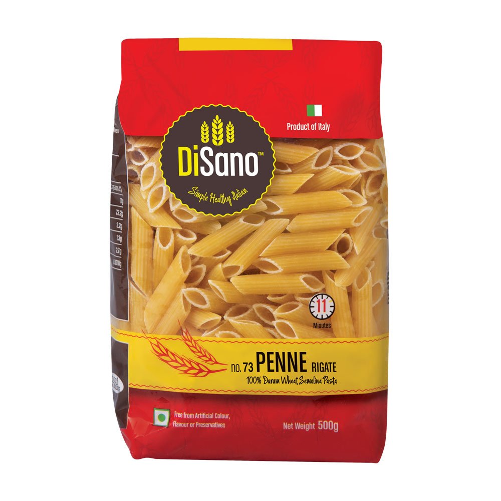Disano 100% Durum Wheat Semolina Penne Pasta, 500g Rs.88 - Amazon