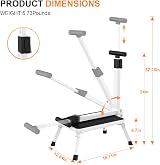 Johgee Folding Step Stool With Handle 330 lbs Non-slip Lightweight view 3
