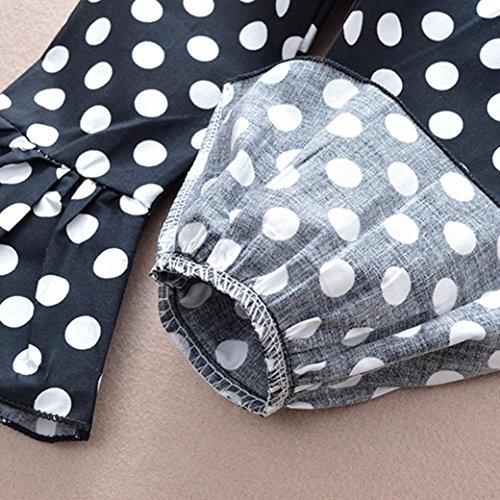 Jchen for 0-4 T Kids, (TM) Toddler Kids Baby Girls Summer Outfits Off Shoulder Denim Tops+Flares Pants Clothes Set (Age: 1-2 Years Old)