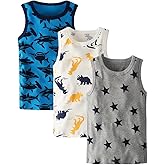 LeeXiang Toddler Boys' Tank Tops 3-Pack Sleeveless Tank Set