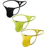 iKingsky Men's G-String Underwear Sexy Low Rise Bulge Y-back Thong Underwear