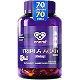 Óleo De Prímula + Linhaça + Borragem 1000mg | 70 Cápsulas