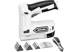 Bielmeier Electric Staple Gun, 2 in 1 Electric Stapler Tacker 4.2V Cordless Brad Nailer Kit, Battery Powered Nail Gun for Upholstery, Carpentry, DIY with Staple Remover, 1650 Pcs Staples and Nails