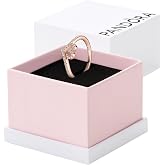 PANDORA Sparkling Wishbone Heart Ring