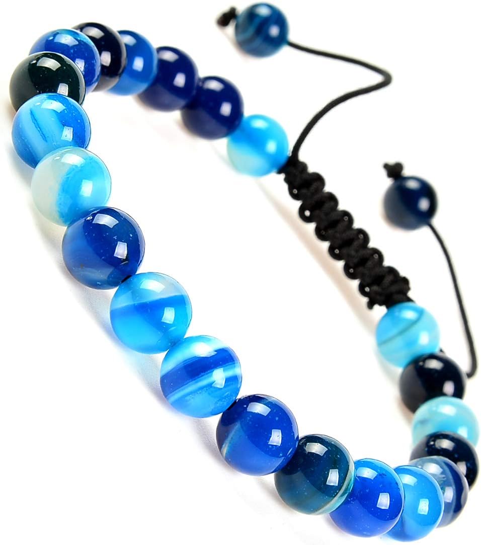 Massive Beads Real Black Tourmaline Yoga Healing Root Base Chakra Protection Bracelet Natural Gemstones Emotional Stailization (Black Tourmaline): Jewelry