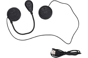 Keenso Motorcycle Helmet Headset, 5.0 Communication System with High Fidelity Speakers, 60 Hour Battery and Auto Answer for F