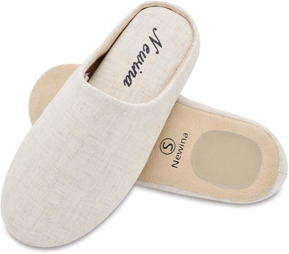 Buy Newina Women’s Indoor Japanese Slippers Memory Foam Comfort Cotton