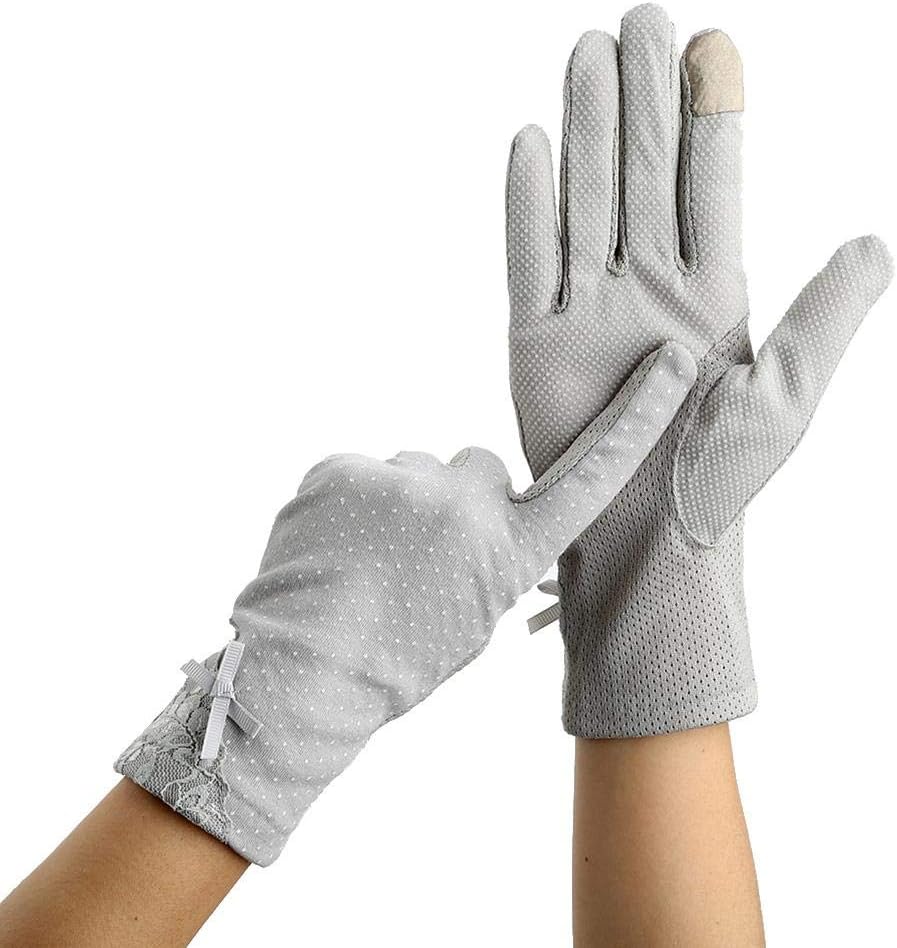 Allowevt Sunscreen Arm Sleeves Outdoor Gloves Touch Screen Design,Anti-skid Particle Design,Breathable Hole Design Driving Gloves For Cycling, Driving, Sun Protection, Party imaginative