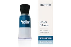 TRUHAIR Color Fibers Root Coverage & Density Booster | Quick-Apply Root Touch Up Hair Color | Natural Color Matching, Hair Cover up to Color Gray Roots - 11 Hair Colors Available (Gray)