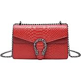 HELFNE Evening Bags and Clutches for women,Chain Fashion Crossbody Bags Satchel Handbags,Cute Vegan Purses and Shoulder Bag