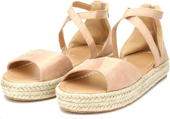 criss cross espadrille sandal