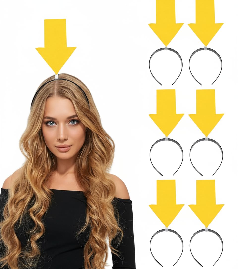 SUPVOX Funny Arrow Headband Lightweight Novelty Symbol Hair Accessory for Girls Adults Halloween Birthday Party Photo Props Unique Party Headwear to Boost Atmosphere