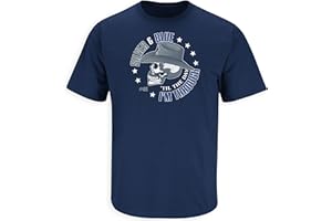 SMACK APPAREL TALKIN' THE TALK Smack Apparel Dallas Football Fans. Silver and Blue 'Til The Day I'm Through Navy T-Shirt (Sm-5X)