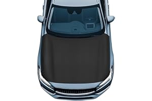 Horeset Black Car Hood Cover Vehicle Hood Cover Protector Wrap Blanket Decor for Outdoor Street Universal Gift for Friend Family