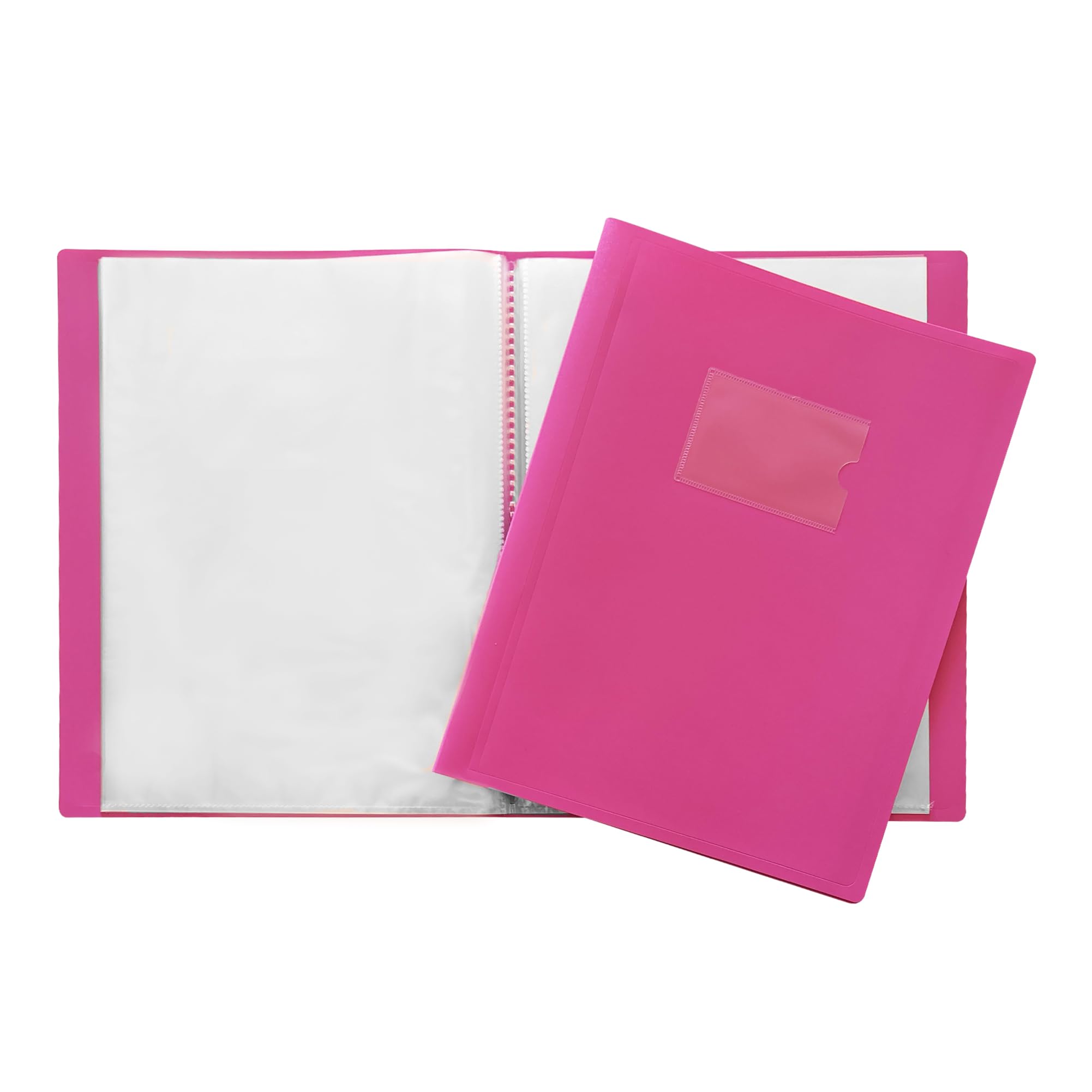 Janrax A4 Pink Flexible Cover 40 Pocket Display Book - Presentation Folder