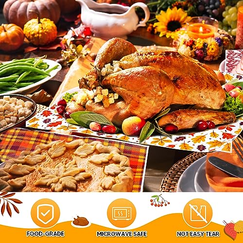 240Pcs Thanksgiving Wax Paper Dry Waxed Deli Paper Sheet 12x12 inch