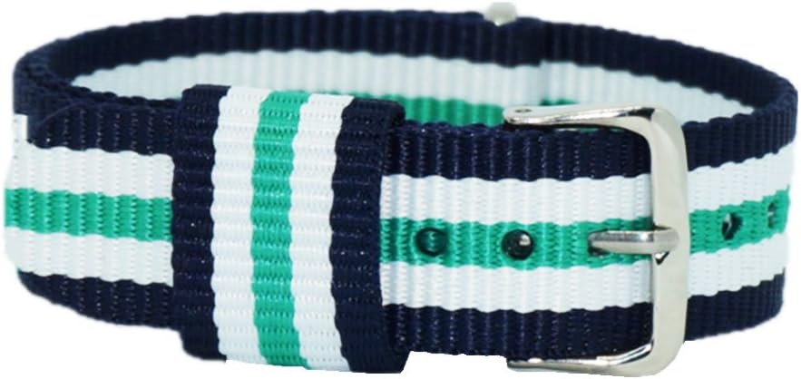 NATO Nylon Premium Ballistic Straps Canvas Straps with Stainless Steel Buckle(18mm,20mm,22mm）