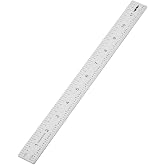 Mr. Pen- Machinist Ruler, 12 Inch, Stainless Steel Imperial | Precision Measuring Tool, 1/8", 1/16", 1/32", 1/64" Graduation for Engineering, Carpentry, Drafting, Office, School