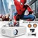 DR. J Professional Native 1080P LED Projector Full HD 6000 Lumens Projector with 300″ Display, Compatible with TV Stick, HDMI, AV, VGA, Smartphone for Christmas Decoration, [100Inch Screen Included]thumb 2