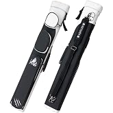 KONLLEN 2x4 Hard Pool Cue Case &ndash; Professional Billiards Cue Case for 2 Butts &amp; 4 Shafts, Durable Hard Shell Cue Bag with Adjustable Shoulder Strap, Large Storage Pockets