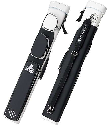 ASKA C35P01 Hard 3x5 Oval Pool Cue Case with Integrated Stand