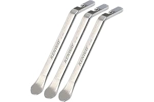 TuoTu Tyre Spoon Iron Changing Tool, Bike Tire Levers Premium Stainless Steel Levers to Repair Bike Tube, Set of 3