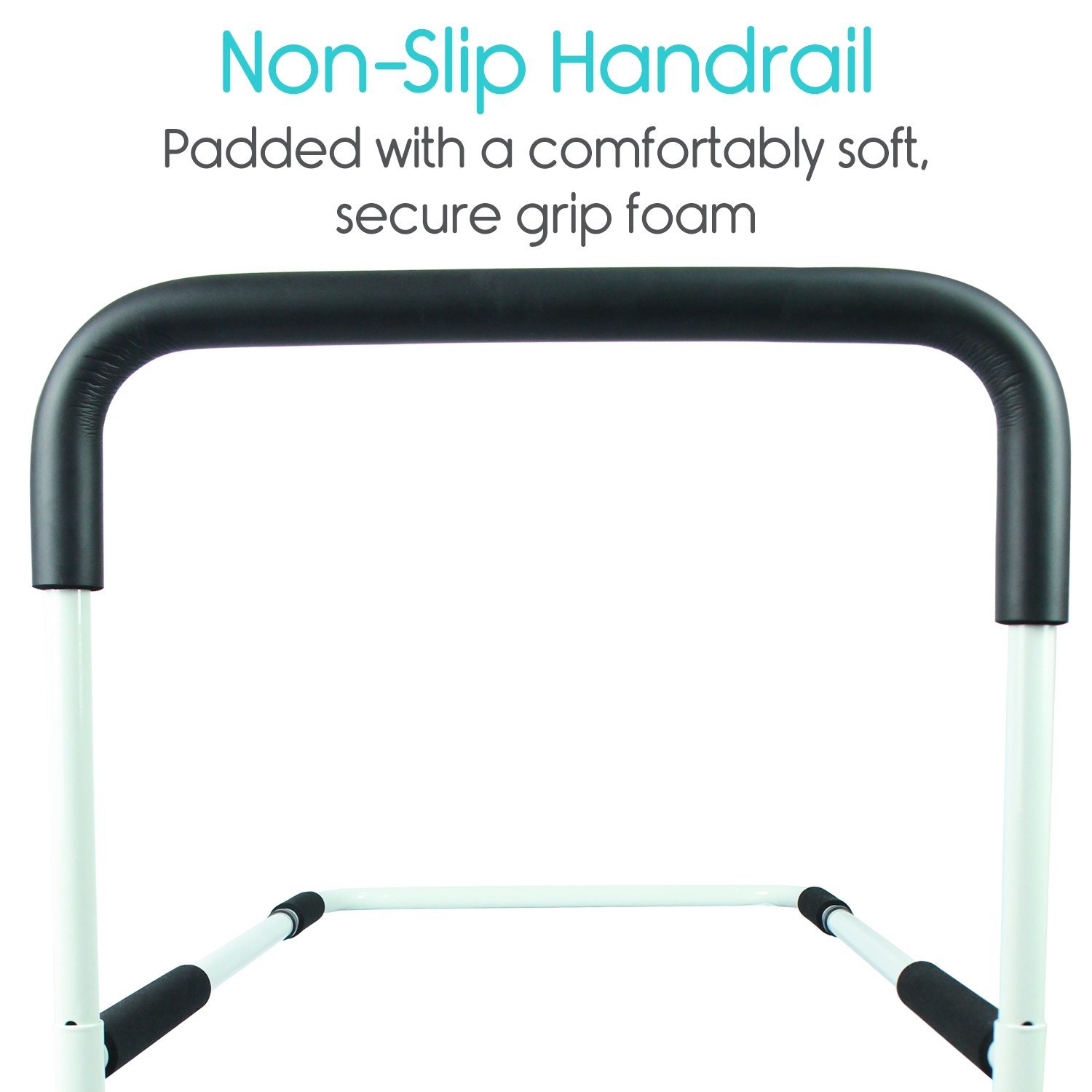 Vive Bed Assist Rail Adult Bedside Standing Bar for Seniors, Elderly