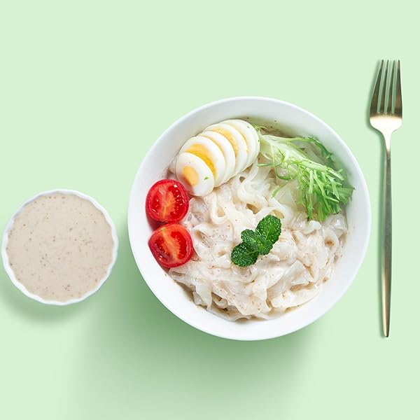 HETHSTIA KETO KONJAC NOODLE CUP, COLD SHIRATAKI FETTUCCINE WITH WASABI SESAME SAUCE, LOW CARB GLUTEN-FREE PASTA SIDE DISH, SUGAR-FREE VEGAN PRE-PACKAGED MEAL, READY TO EAT, 6.7 OZ (PACK OF 6)