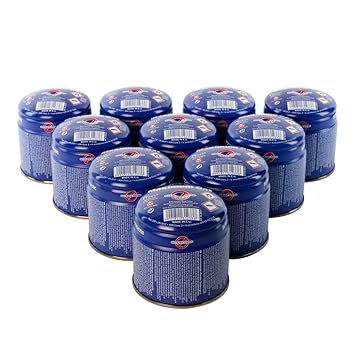MaXimum 10 x Butan Propan Gas Kartuschen 190g Gas Camping mit Sicherheitsventil