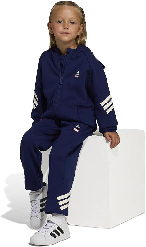 Unisex Kids Marvel Spider-MAN Track TOP, Dark Blue/Off White, 3-4 Years
