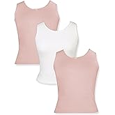 DChica Girls' Camisole, 100% Cotton Cami, Camisole Tops for Girls', Soft Sleeveless Lightweight Camisoles Multipack Innerwear