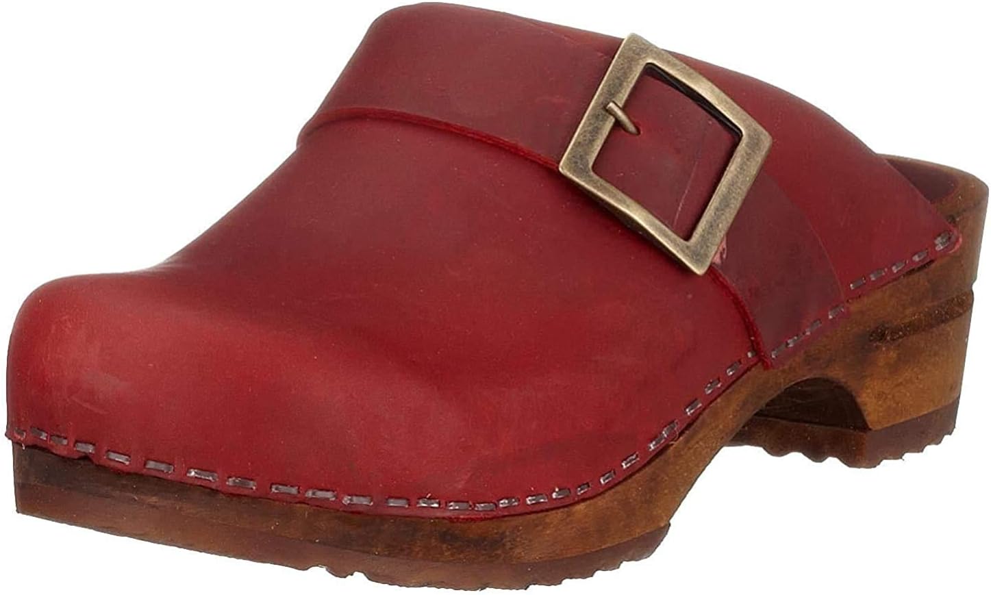 SanitaWomen's Wood Urban Open Clogs