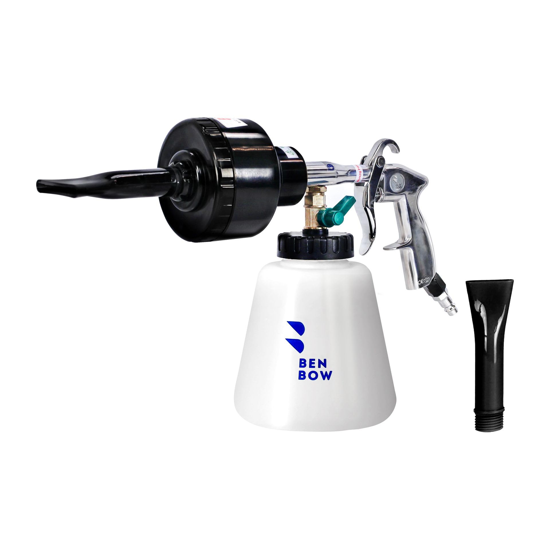 BenBow Air Foam Gun Black – for effective pre-cleaning of cars, boats, and motorcycles – practical foam cannon – ideal for vehicle detailers