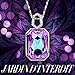 QIANSE Garden Mist Pendant Necklace, Swarovski Crystals Jewelry for Women, Necklace with Birthstones, birthsay gifts for women, anniversary gifts for her, gifts for daughter wife mom sister