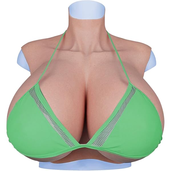 Prothèses Mammaires En Silicone M Cup 16XL - Formes Naturelles, Aréoles Grandes, Pour Drag Ou Transformation