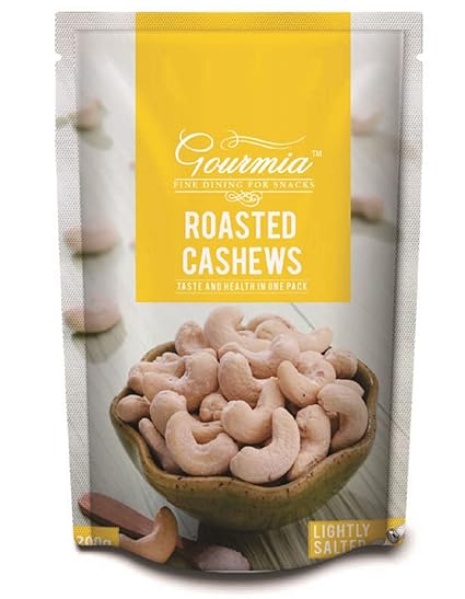 Gourmia Roasted Cashews, Lightly Salted, 200g