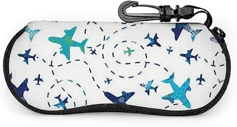 Amazon Co Jp 楽しい飛行機 メガネケース メガネポーチ 擦り傷防止 ファスナー式 フック付き サングラスケース かわいい 眼鏡入れ 筆箱 眼鏡ケース めがねケース 化粧バッグ おしゃれ ホーム キッチン