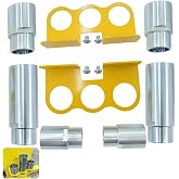 RoloTippi 10315 Stack Truck Adapter Kit for Challenger Lifts CL10 E10 VS10 | Four 3" &amp; Two 6" Stack Adapters with Organizer for Challenger Two Post Automotive Lifts (2-3/8" 60mm pin dia.)