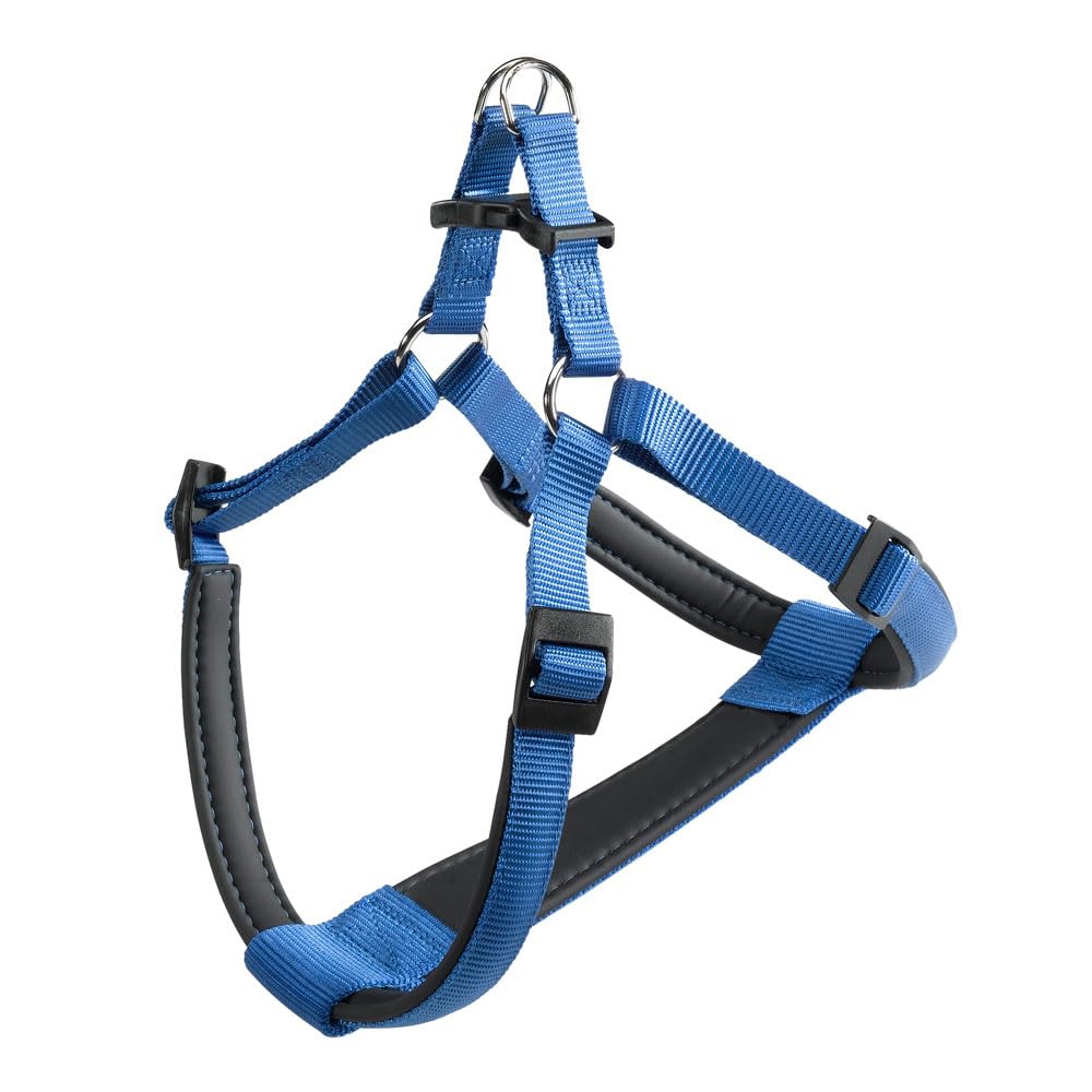 Ferplast Dog Harness DAYTONA, Medium and Large Size Dog Harness, Padded, Adjustable, Blue โ image 1