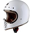 Royal H01 Full Face Motorcycle Helmet - Multi Size & Colors | Retro - Elegant - Unique Design | Classic Style for Adult Women - Men | DOT Approved