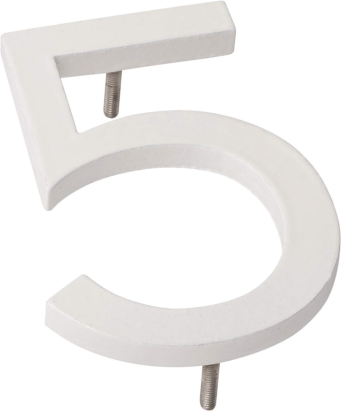 Address Signs - Montague Metal Products MHN-16-F-WE1-5 Solid Brushed Aluminum Modern Floating Address House Numbers, 16