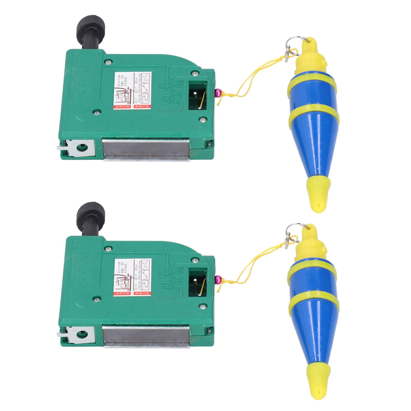 Fafeicy 2Pcs Magnetic Plumb Bob and Line, 5m/16.4ft Plumb Rite Alloy Steel Magnetic Wire Hammer for Construction Industry House Decoration