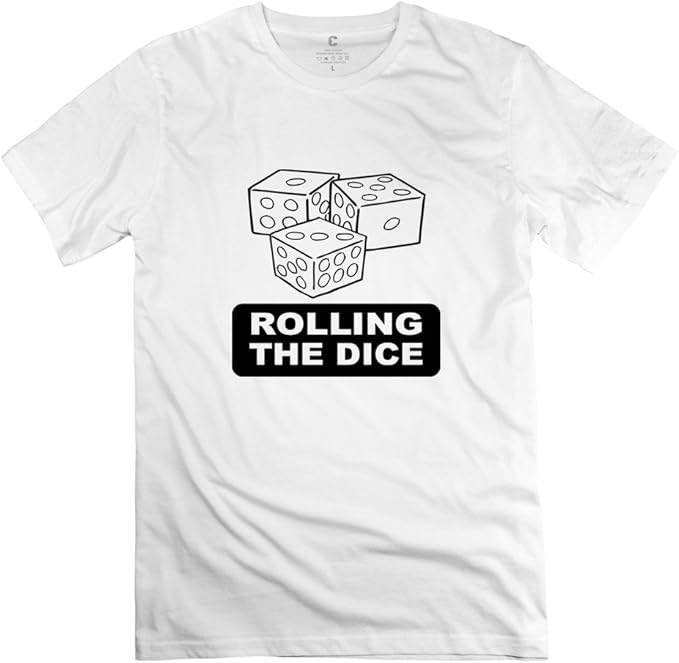 Custome Mens T Shirts/Rolling Dice Gambling Clothing
