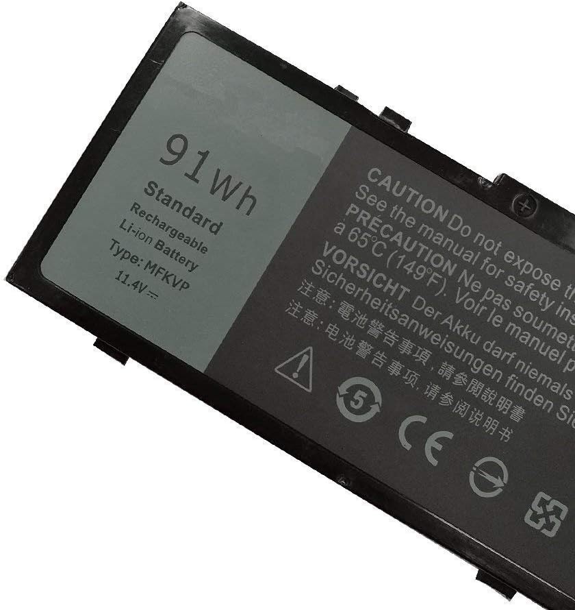 MFKVP 451-BBSF 451-BBSB TWCPG T05W1 GR5D3 0FNY7 1G9VM M28DH Laptop Battery Replacement for Dell Precision 15 7510 7520 M7510 17 7710 7720 M7710 Series (11.4V 91Wh) - Image 3