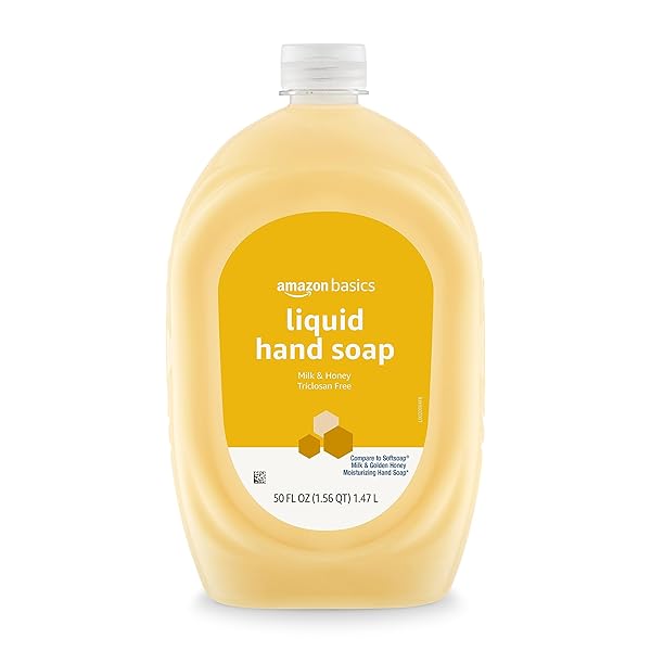 AMAZON BASICS LIQUID HAND SOAP REFILL, MILK AND...
