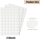 LICQIC Self Adhesive Screw Hole Covers 21mm White, 162 Pcs view 2